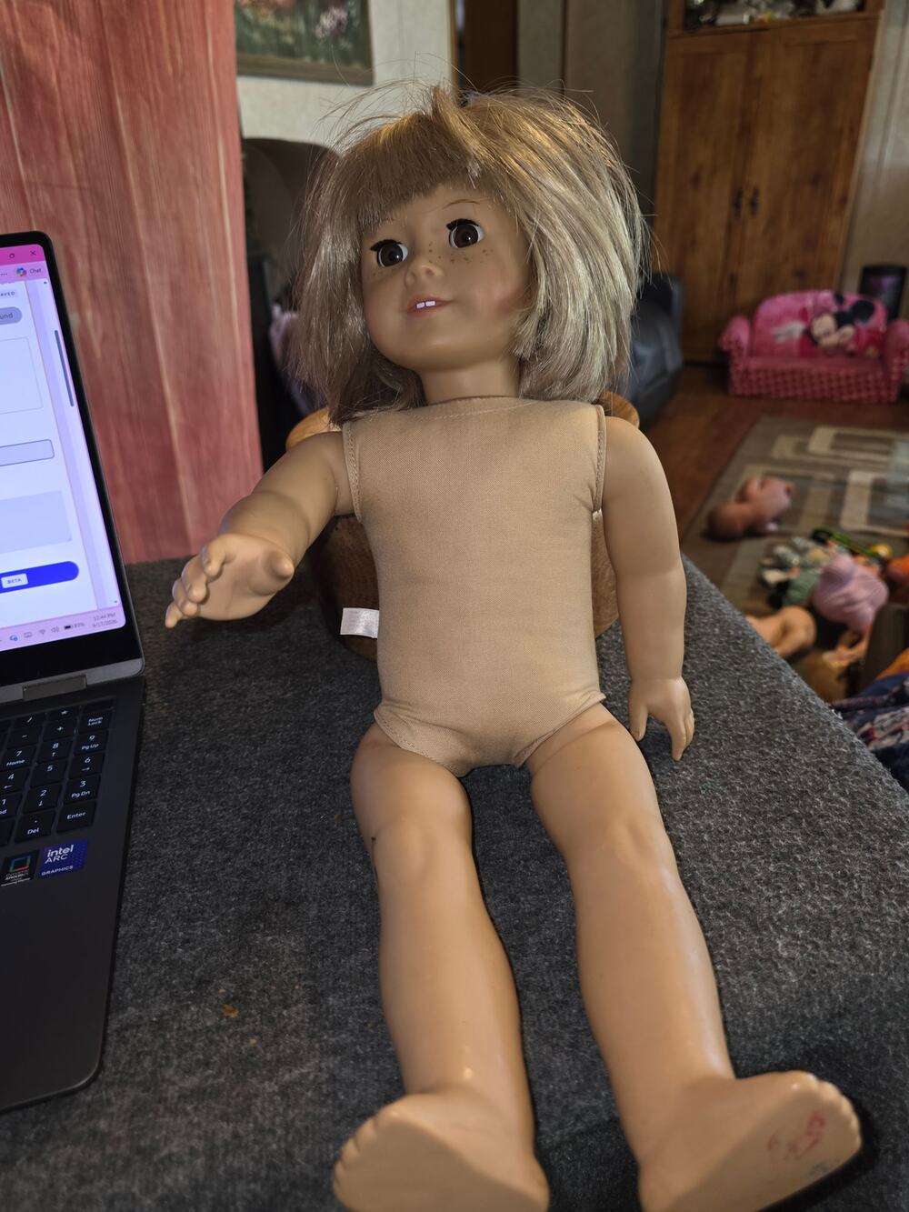 American Girl Doll Truly Me 38 JLY Strwberry Blonde Hair Freckles Hazel Eyes 18"